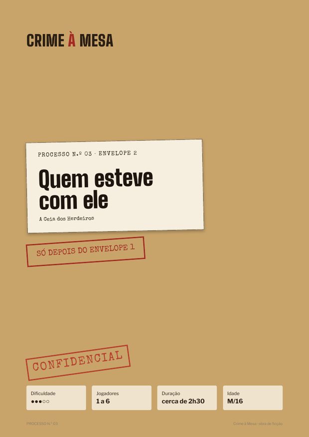 Capa do Envelope 2 do processo 03, só para abrir depois do Envelope 1
